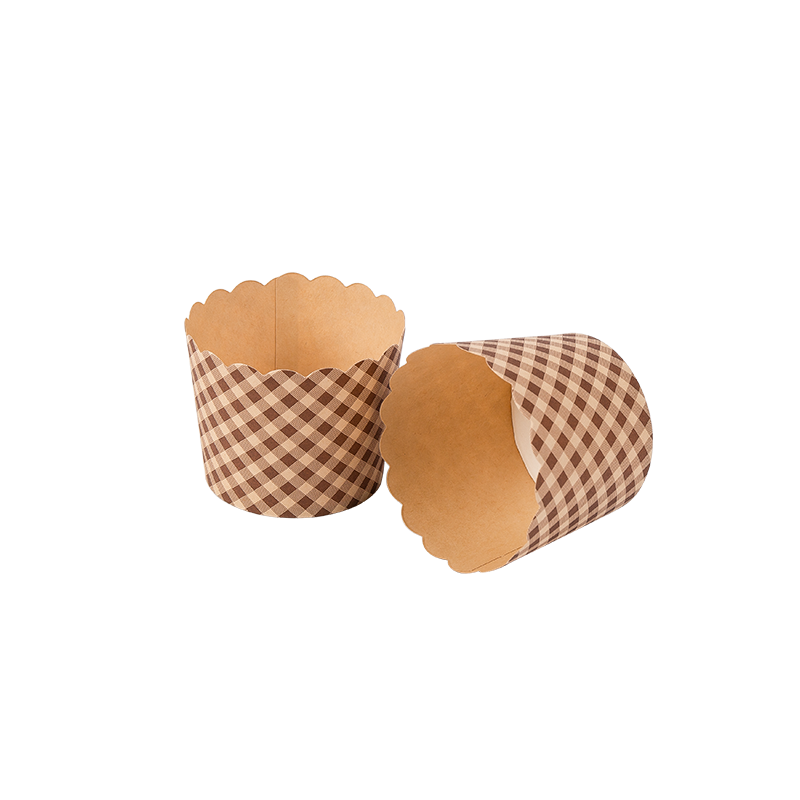 Copos pequenos descartáveis ​​para bolo biodegradável